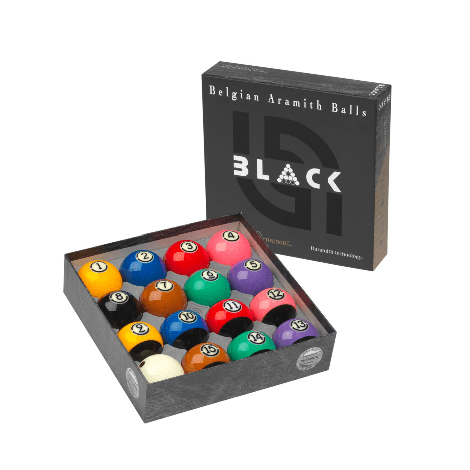 Aramith Tournament Black Pool Ball Set 2" ¼ (with Duramith™ Technology) - Centric Billiard | Hong Kong's Premier Pool Table and Game Tables Retailer