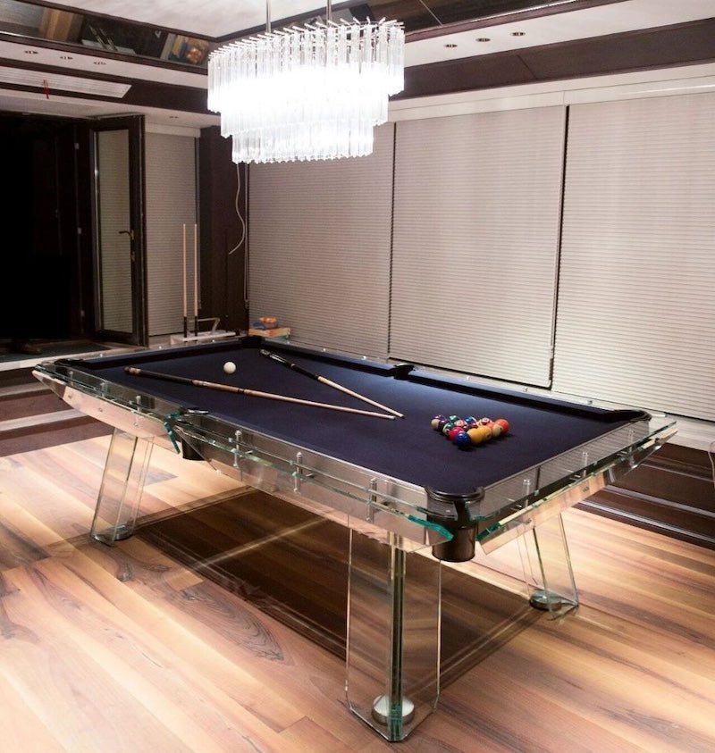 Berlin Glass Designer Pool Table - Centric Billiard | Hong Kong's Premier Pool Table and Game Tables Retailer