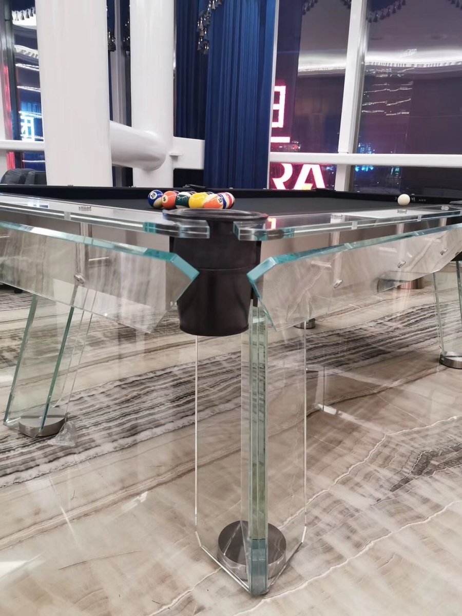 Berlin Glass Designer Pool Table - Centric Billiard | Hong Kong's Premier Pool Table and Game Tables Retailer