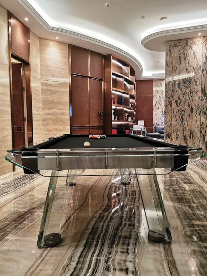 Berlin Glass Designer Pool Table - Centric Billiard | Hong Kong's Premier Pool Table and Game Tables Retailer