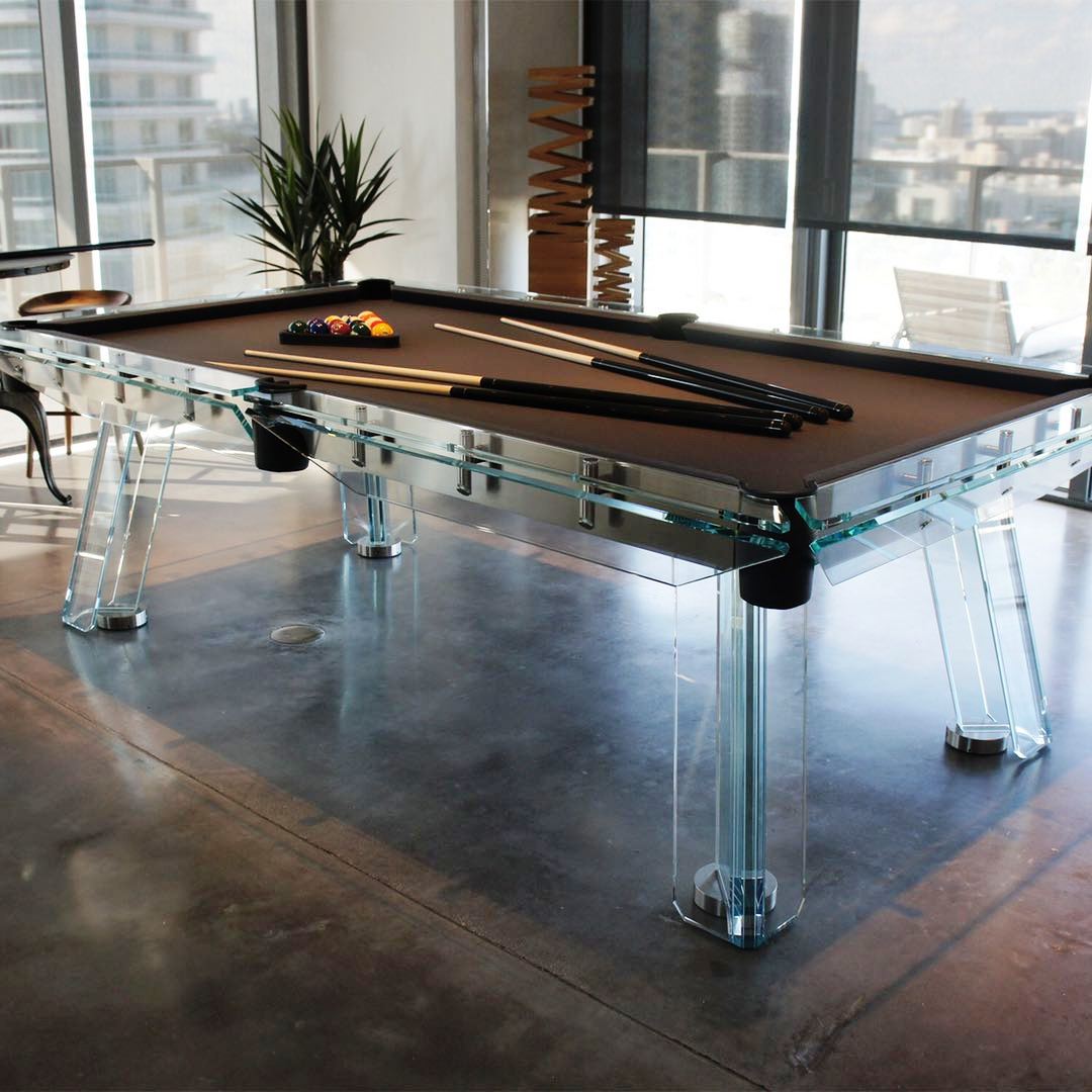 Berlin Glass Designer Pool Table - Centric Billiard | Hong Kong's Premier Pool Table and Game Tables Retailer