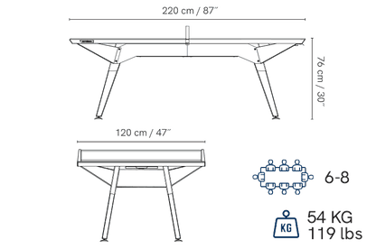 Origin Mid - sized Indoor / Outdoor Dining Table Tennis Table - Centric Billiard | Hong Kong's Premier Pool Table and Game Tables Retailer