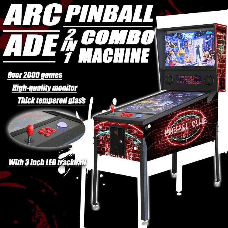 PinArcade Pinball-cum-Arcade Combo - Centric Billiard | Hong Kong's Premier Pool Table and Game Tables Retailer